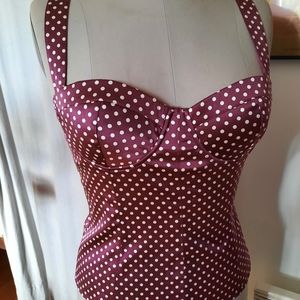 Guess by Marciano polka dots silky top